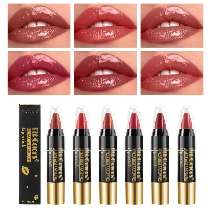 "Easy Coloring Gloss Lipstick | High-Pigment, Waterproof & Moisturizing"