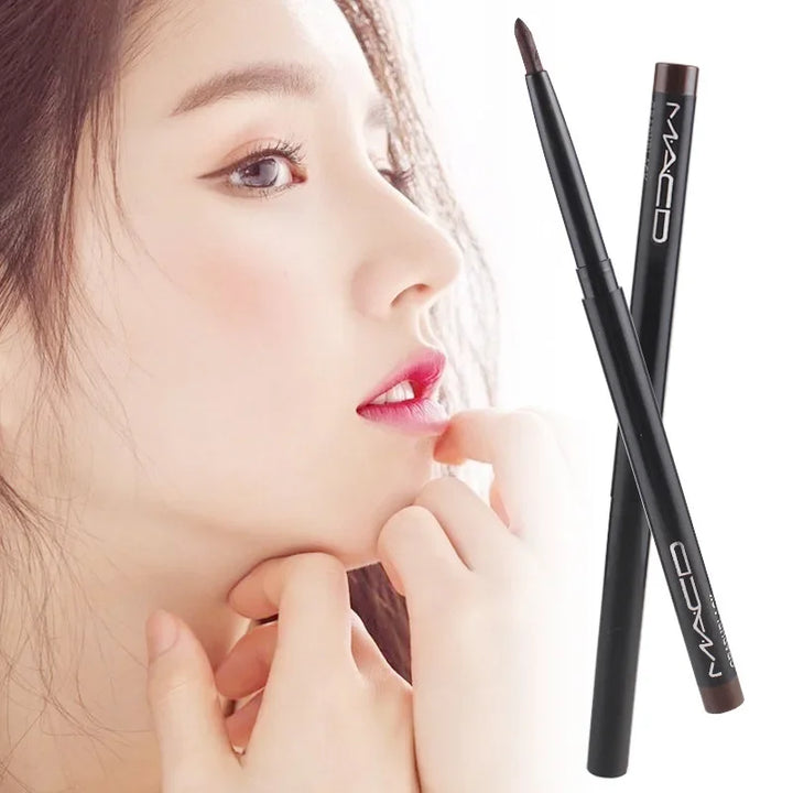 1Pcs Waterproof Black Brown Smooth Eyeliner Pencil Permanent Makeup Eyleliner Pen Long Lasting Automatic Eyes Makeup Tools - Total Trends Fusion
