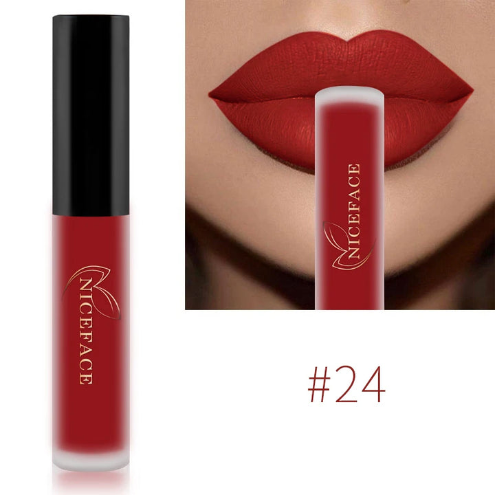 Waterproof Matte Lipgloss Lasting Nude Liquid Lipstick Cosmetic Women Lip Tint Makeup Lip Stain