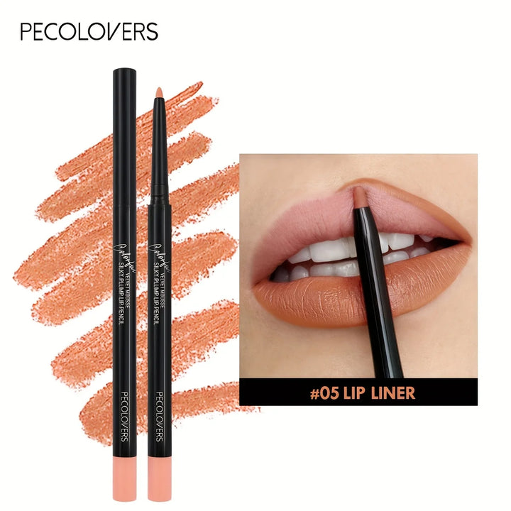 Waterproof Matte Lipliner Pencil Red Contour Tint Lipstick Long Lasting Non-stick Cup Moisturising Lips Makeup