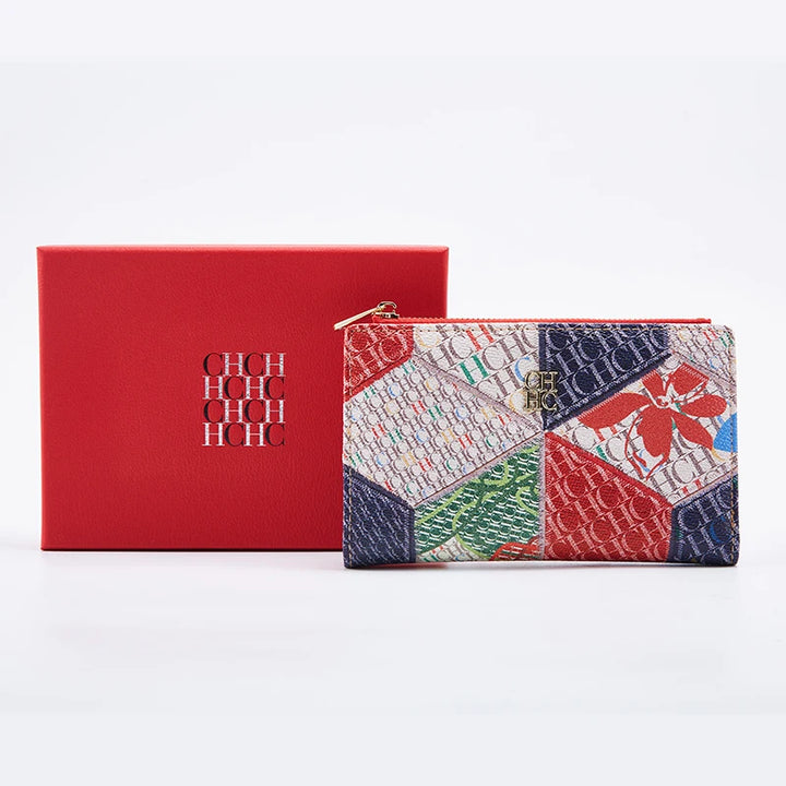 CHCH Women's Wallet Fashion Letter Cartoon Pattern Classic Retro Long Storage Wallet PVC Material Women's Wallet - Total Trends Fusion
