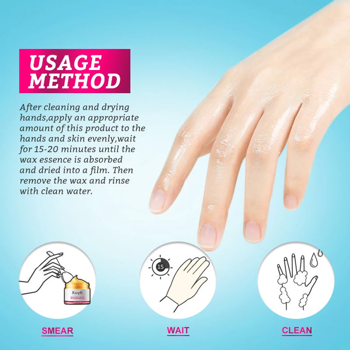 Mango Moisturizing Hand Wax Repair Exfoliating Calluses Acid Anti-Aging Hand Cream Care Scrub Hand Mask Paraffin Hand Therapy