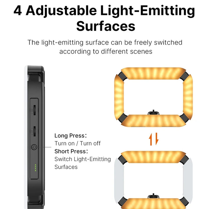 Ulanzi U200 U-200 Smartphone Video Rig  LED Video Light 2 in 1 Ring Light Cold Shoe for Microphone Tiktok Youtube Live Rig Light