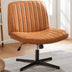 JHK Cross Legged Office Chair Armless Wide Desk Chair with Dual-Purpose Base Adjustable Swivel Fabric Task Vanity Home Office - Total Trends Fusion