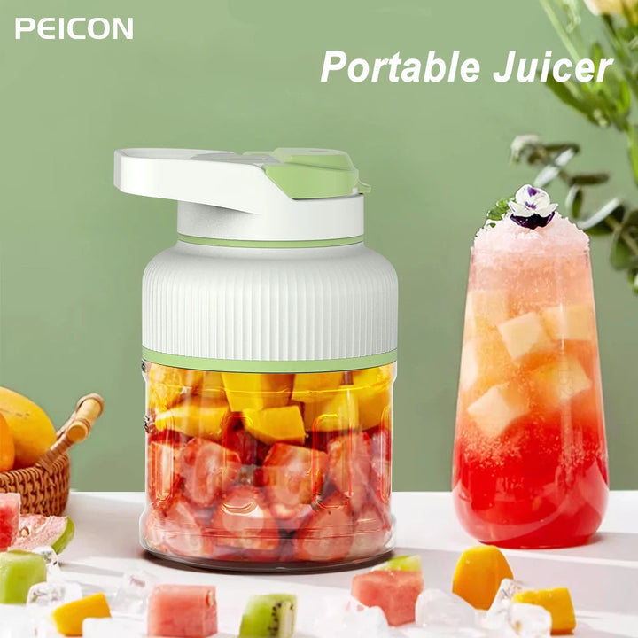 Portable Blender Fruit Juice Juicer Electric Smoothie Milkshake Maker USB Rechargerable Large Capacity Smoothie Blender 1500ML