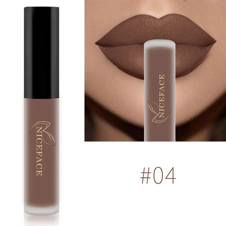 Waterproof Matte Lipgloss Lasting Nude Liquid Lipstick Cosmetic Women Lip Tint Makeup Lip Stain