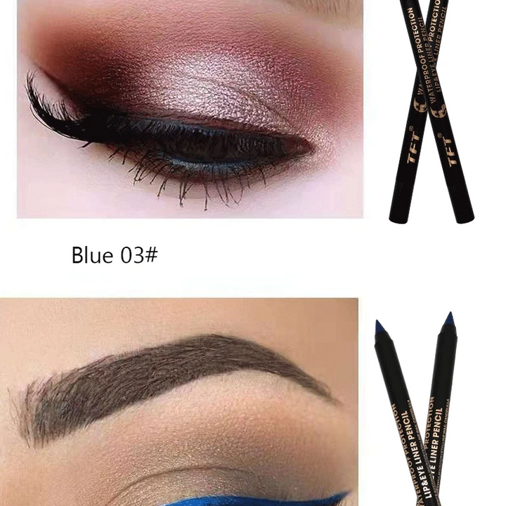 Long Lasting Eyeliner Pencil Colourful Pigment Waterproof Blue Black White Color Gel Eye Liner Pen Makeup Eye Beauty Cosmetics