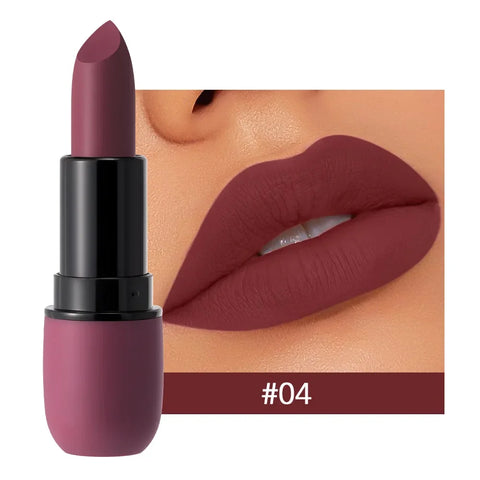 "6-Color Matte Lipstick Set | Waterproof, Long-Lasting & Non-Stick"