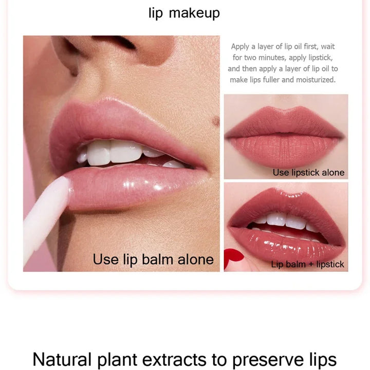 Mini Capsule Liquid Lip Blam Moisturizing Transparent Color Changing Lip Plumping Oil Mirror Jelly Plumping Lip Gloss Cosmetic
