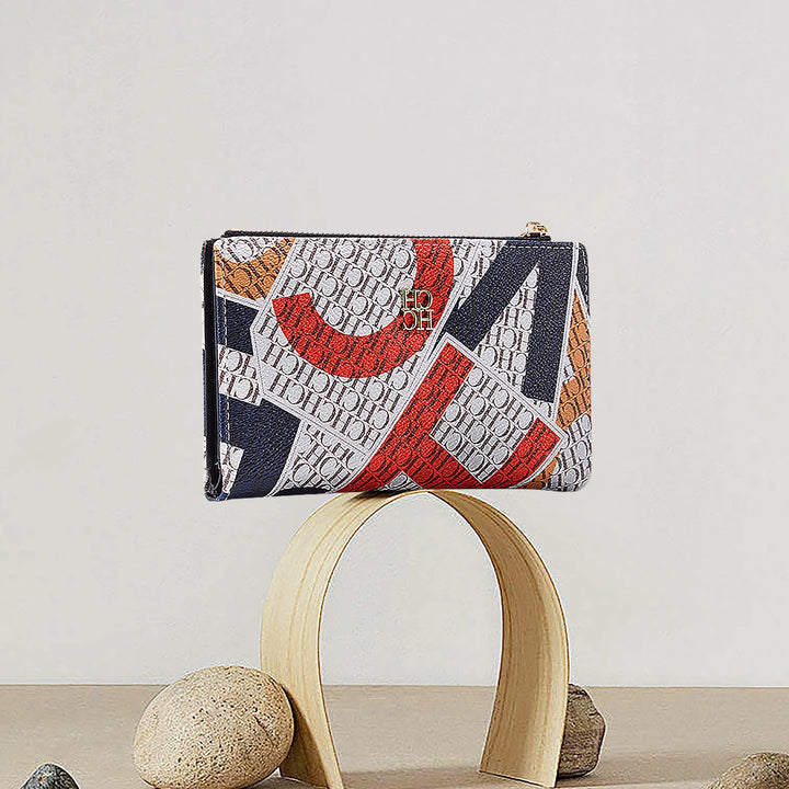 CHCH Women's Wallet Fashion Letter Cartoon Pattern Classic Retro Long Storage Wallet PVC Material - Total Trends Fusion