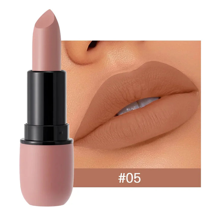"6-Color Matte Lipstick Set | Waterproof, Long-Lasting & Non-Stick"