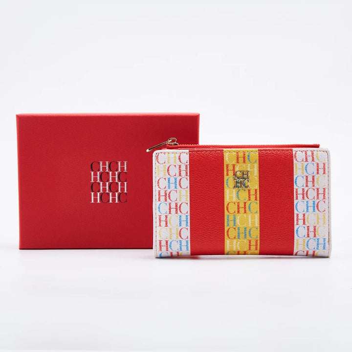 CHCH Women's Wallet Fashion Letter Cartoon Pattern Classic Retro Long Storage Wallet PVC Material - Total Trends Fusion