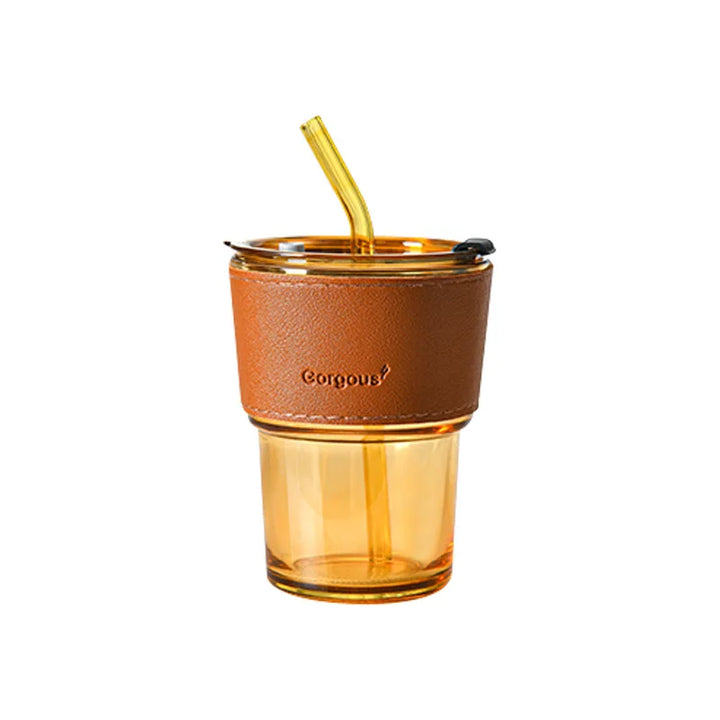 Bamboo Cup Glass Water Cup Coffee Cup Household Straw Cups Large Capacity Water Bottle Gift  Coffee Mugs