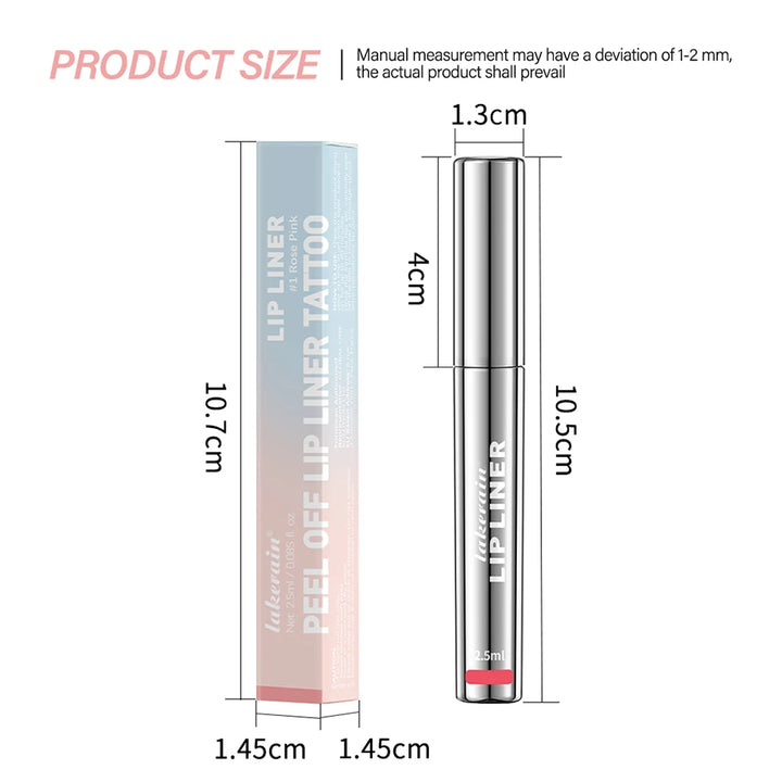 4 Colors Peel Off Lip Liner Waterproof Long Lasting Lipliner Pencil Moisturising Lips Gloss Tattoo Lipgloss Lipsticks Cosmetics