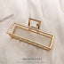 GoldHollow Geometric Hair Clips Metal Hair Claw Cross Hairclip Headband Hairpin Sliver Hair Crab Women Fashion Hair - Total Trends Fusion