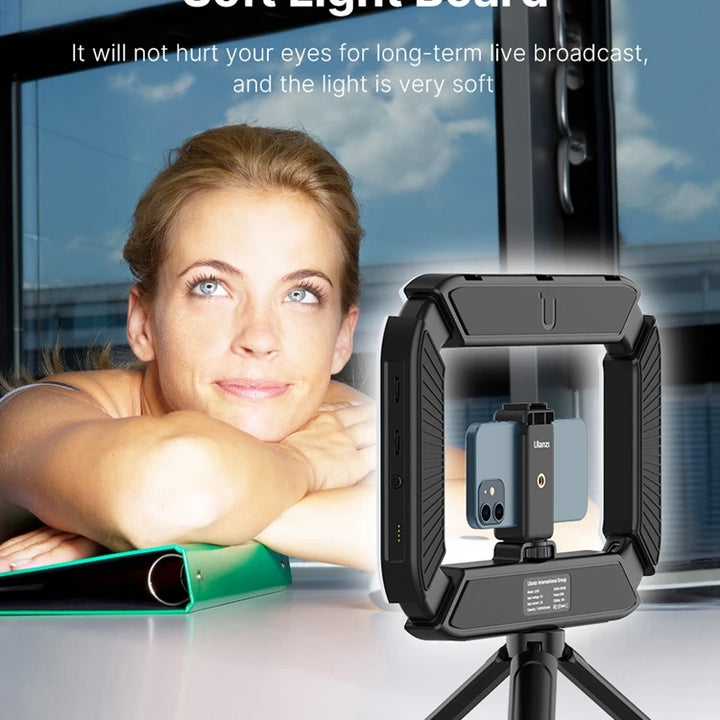 Ulanzi U200 U-200 Smartphone Video Rig  LED Video Light 2 in 1 Ring Light Cold Shoe for Microphone Tiktok Youtube Live Rig Light