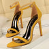 BIGTREE Shoes Summer Women Sandals Suede Hollow High Heels Stiletto Fashion Sandles Women Heels Ladies Shoes Women's Sandals - Total Trends Fusion