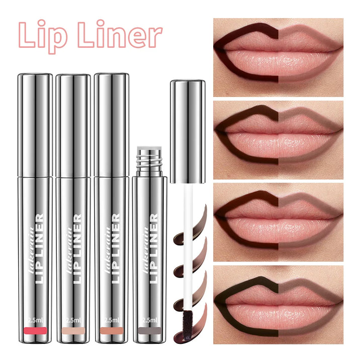 Waterproof Lip Liner Peel Off Tattoo Lipgloss Waterproof Long Lasting Matte Lip Tint Brown Contour Tear-off Lips Stain Cosmetic - Total Trends Fusion