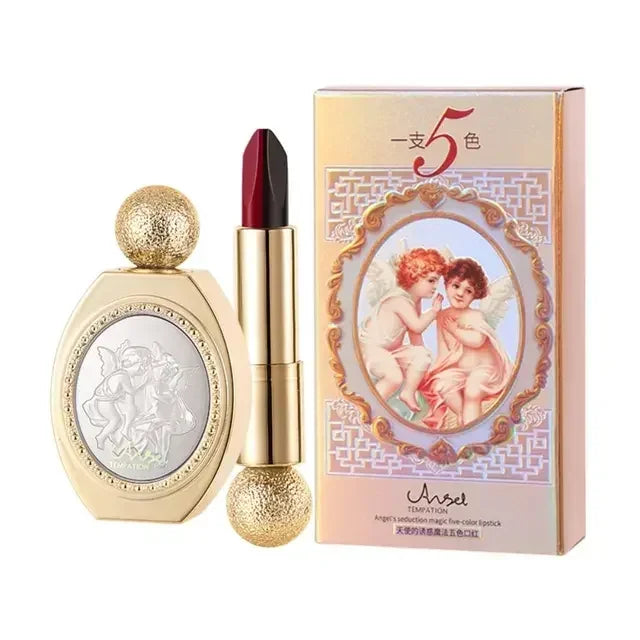 5 In 1 Velvet Mist Lipstick Long-lasting Moisturize Lip Gloss Not Fading Non Stick Cup Matte Lipstick Cosmetics Makeup