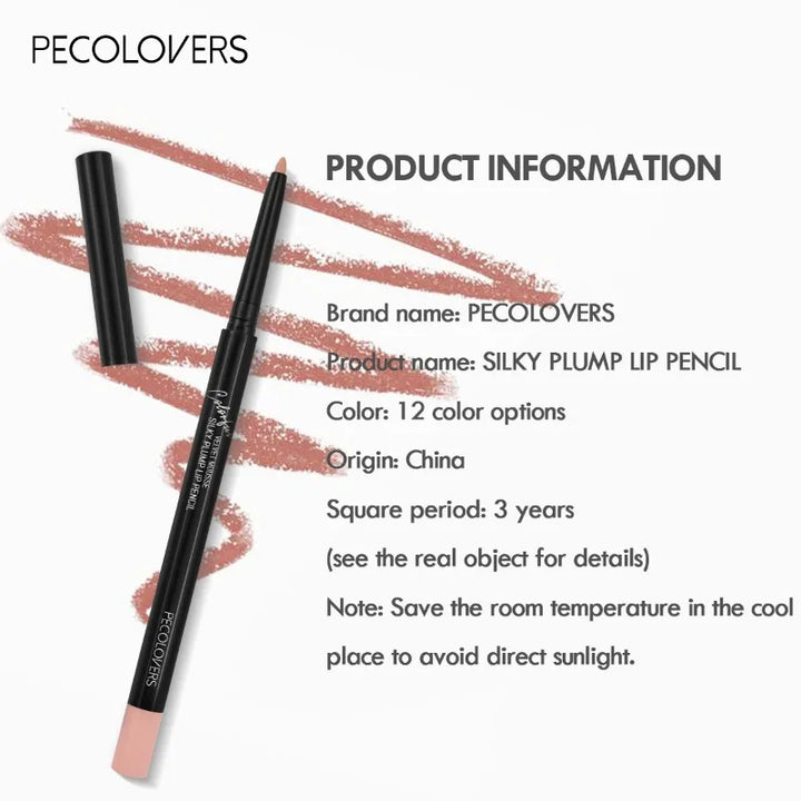 Waterproof Matte Lipliner Pencil Red Contour Tint Lipstick Long Lasting Non-stick Cup Moisturising Lips Makeup