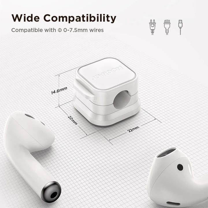 3/6 Pcs Magnetic Cable Clip Cord Holder Adhesive Wire Holder Keeper Organizer for Home Office Under Desk Cable Management