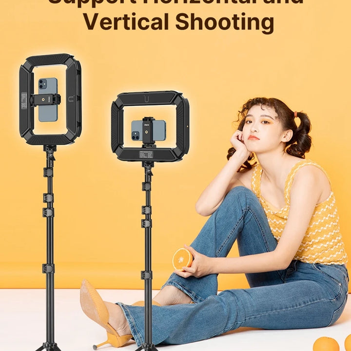 Ulanzi U200 U-200 Smartphone Video Rig  LED Video Light 2 in 1 Ring Light Cold Shoe for Microphone Tiktok Youtube Live Rig Light