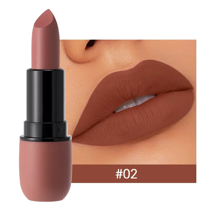 "6-Color Matte Lipstick Set | Waterproof, Long-Lasting & Non-Stick"