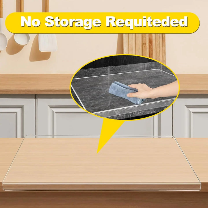 Acrylic Anti-slip Transparent Cutting Board with Lip for Kitchen Counter Countertop Protector Home Restaurant kitchen gadgets