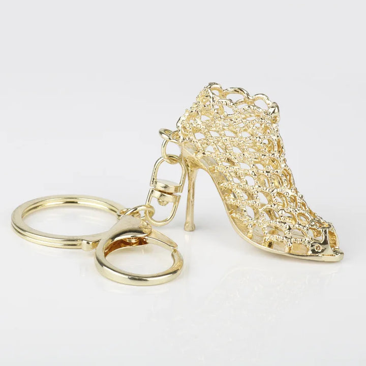High Heel Shoes Keychain Rhinestone Car Key Rings Women Bag Charms Key Chains Keyrings Fashion Crystal Key Holder S150 - Total Trends Fusion