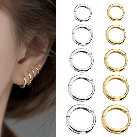 Stainless Steel Small Hoop Earrings  Cartilage Ear Piercing Jewelry