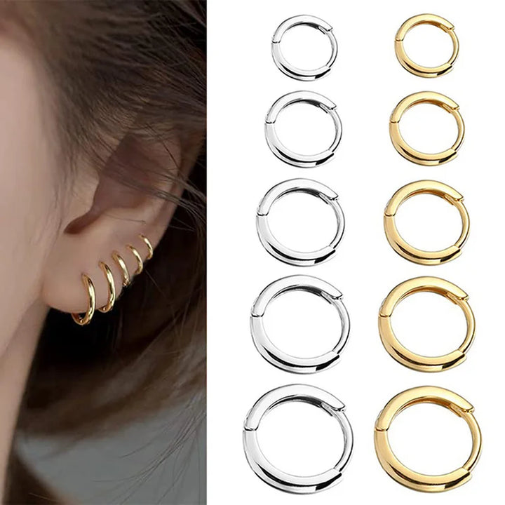 Stainless Steel Small Hoop Earrings  Cartilage Ear Piercing Jewelry