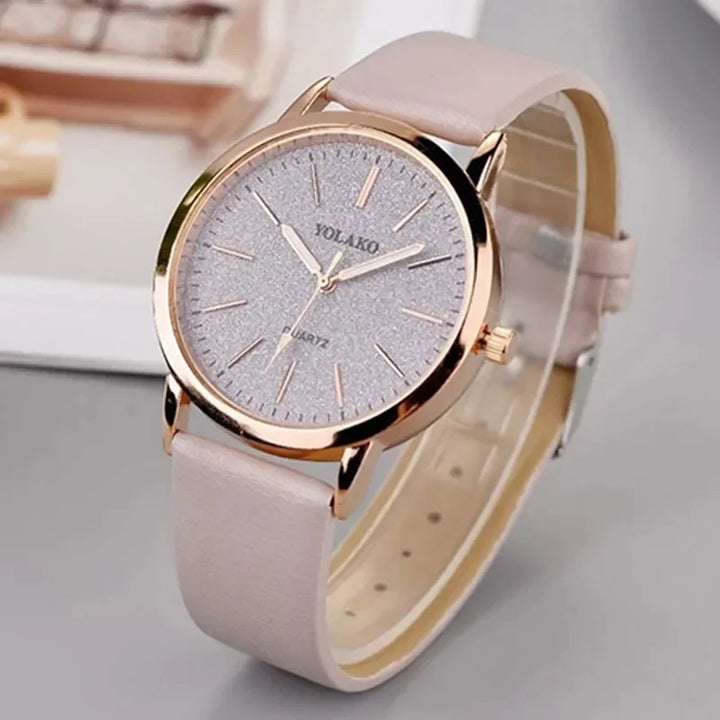 New Simple Women Watches Luxury Design Leather Watch Ladies Quartz Wristwatch Womens Small Round Dial Clock Reloj Mujer - Total Trends Fusion