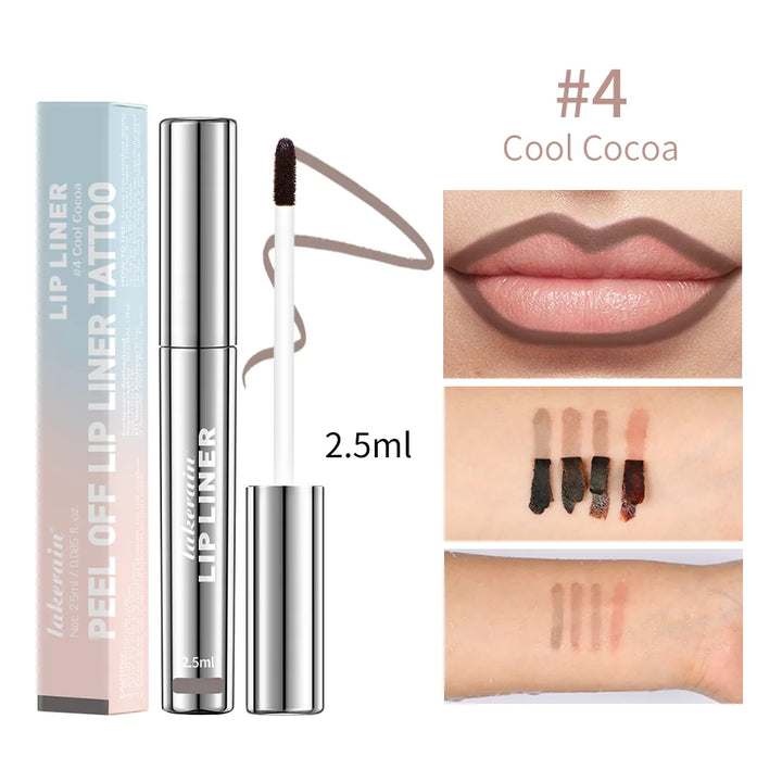 4 Colors Peel Off Lip Liner Waterproof Long Lasting Lipliner Pencil Moisturising Lips Gloss Tattoo Lipgloss Lipsticks Cosmetics - Total Trends Fusion