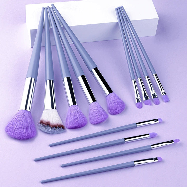 13Pcs Makeup Brush Set Soft Premium Synthetic Brushes Foundation Powder Concealers Eyeshadows Eyeliner Blush Makeup Beauty Tool - Total Trends Fusion