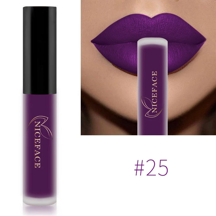 Waterproof Matte Lipgloss Lasting Nude Liquid Lipstick Cosmetic Women Lip Tint Makeup Lip Stain