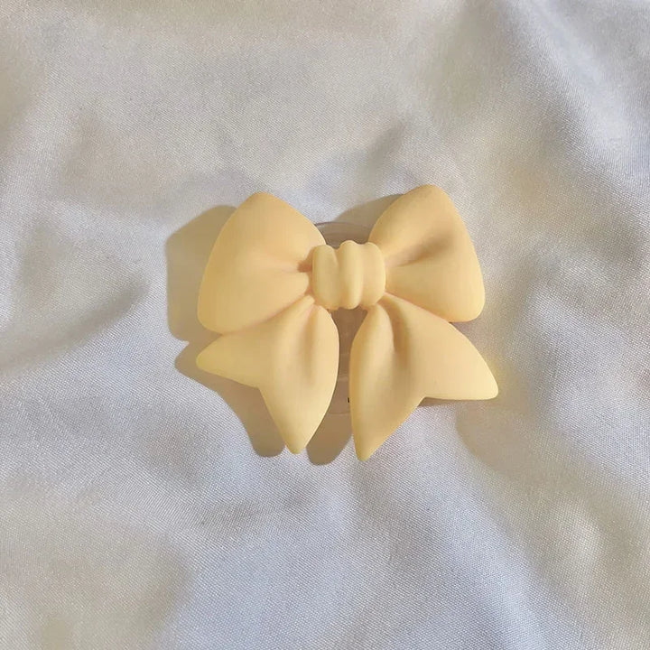 Cute Plain Macaron Color Bow-knot Smart Tok Universal Phone Holder  Phone Bracket GripTok Stand Socket Lazy Bracket