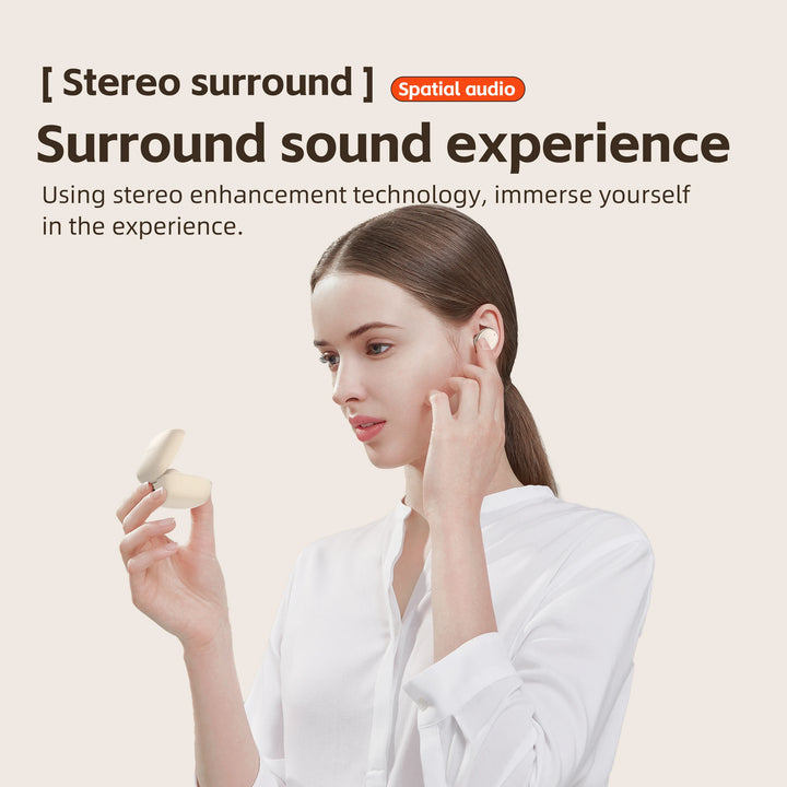 Wireless Bluetooth Headphones, QERE E30, TWS Bluetooth 5.3,HD Microphone,HIFI Earphones,13mm Driver,60ms Low Latency, New - Total Trends Fusion