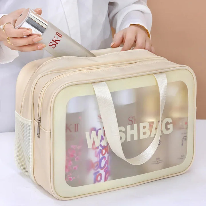 "Portable Wet-Dry Separation Makeup & Toiletry Bag | Travel Essential"