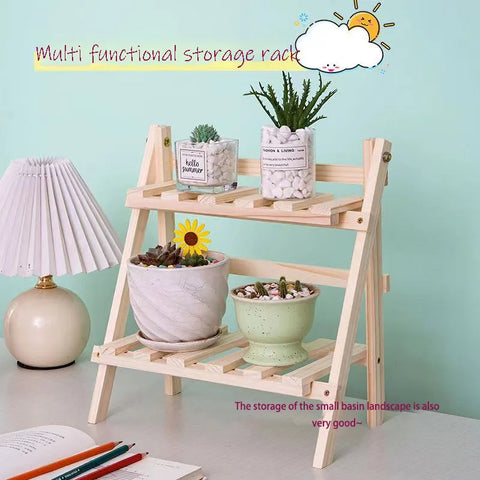 Office minimalist desktop storage rack dormitory desk storage and organization rack double-layer wooden table top storage rack
