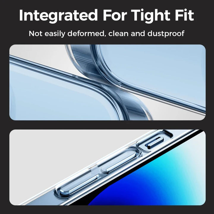 Joyroom Phone Clear Case For iPhone 16 15 14 Pro Max Lens Protection Transparent Cover PC Anti-Yellow Case For iPhone 16 Pro Max