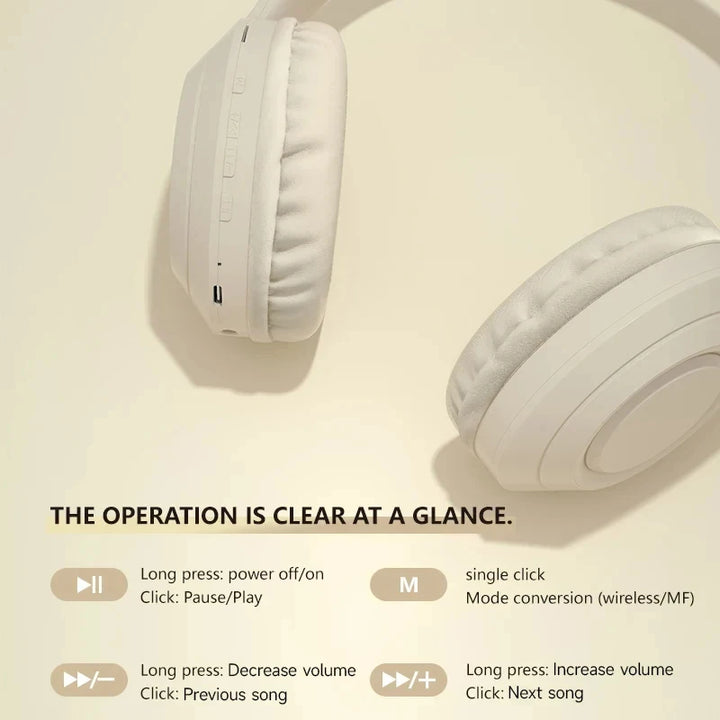 Xiaomi TH30 Wireless Headphones Bluetooth 5.3 Headset Head Mounted Noise Cancelling Headband Sport Earbuds Earphones For Running