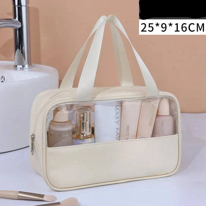 Portable Travel cosmetic bag Women Transparent Makeup Bag Large-Capacity Bath Wash Bags Multifunction Waterproof Storage Case