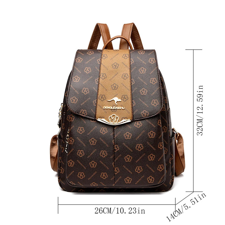 Luxury Women Large Capacity Backpack Purses High Quality Printing Female FashionBag School Bags Travel Bagpack Ladies Bookbag