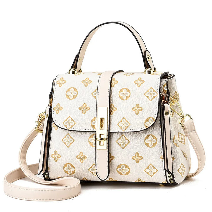 New Texture Printed Live Streaming Style, Stylish And Cute, Simple Small Square Bag, One Shoulder Crossbody luxury design