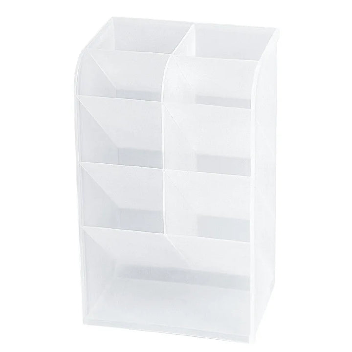 Minimalist Oblique Pen Holder Storage Box Transparent Multifunction Large Capacity Pen Bucket Office Desk Stationery Organizer