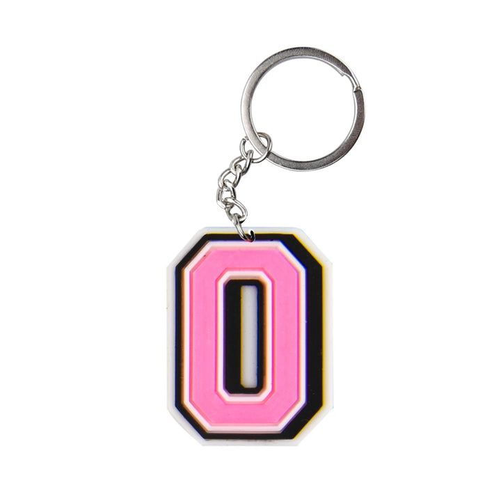 1pcs Cute Cartoon Pink Keychains Boys Girls A-Z Keyrings Kids Alphabet Key Chains Letter Key Rings For Birthday Gifts - Total Trends Fusion