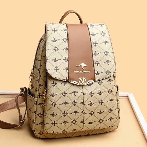 Luxury Women Large Capacity Backpack Purses High Quality Printing Female FashionBag School Bags Travel Bagpack Ladies Bookbag