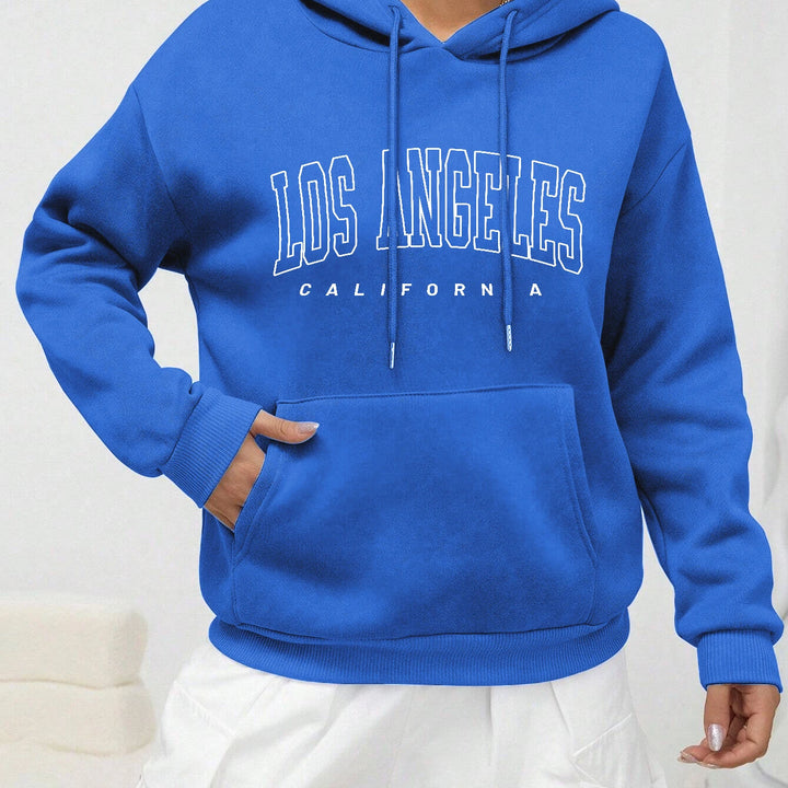 Los Angeles Art Letter Design Women Streetwear American Style Fashion Sweatshirt Autumn Hip Hop Female Hoodies Casual Fleece Top - Total Trends Fusion