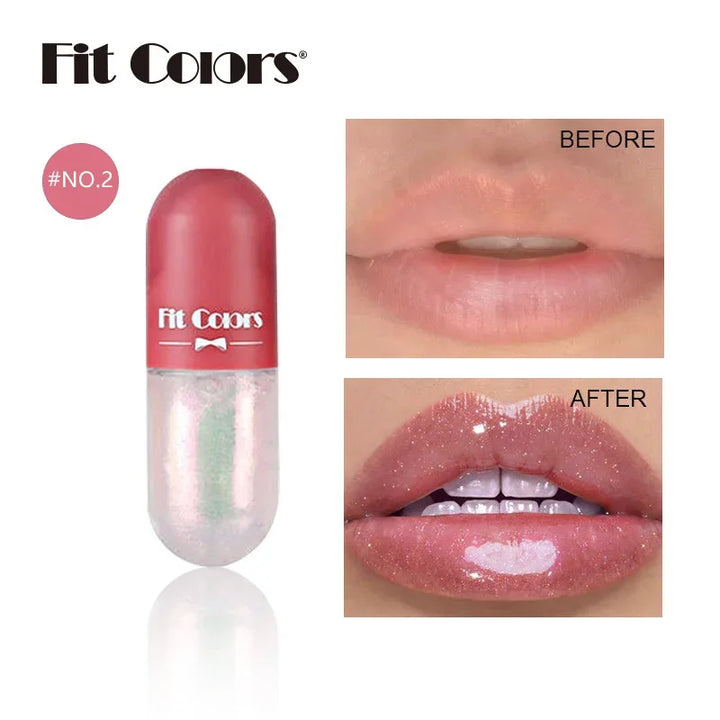 Mini Capsule Liquid Lip Blam Moisturizing Transparent Color Changing Lip Plumping Oil Mirror Jelly Plumping Lip Gloss Cosmetic - Total Trends Fusion