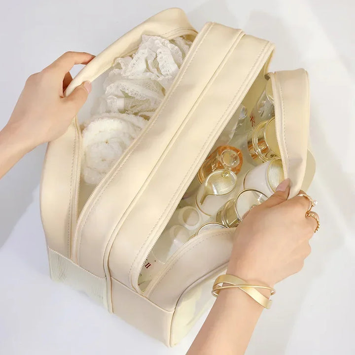 "Portable Wet-Dry Separation Makeup & Toiletry Bag | Travel Essential"